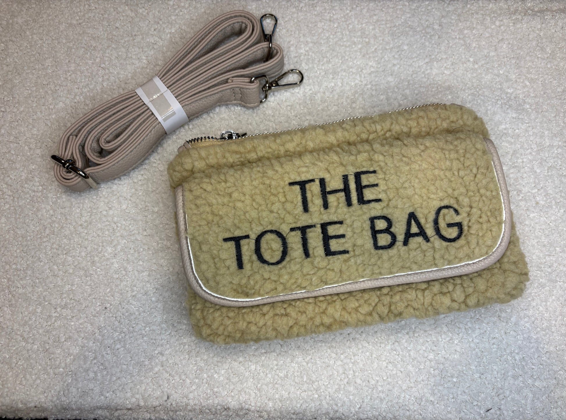 Tote bag Teddy - Donkerbeige