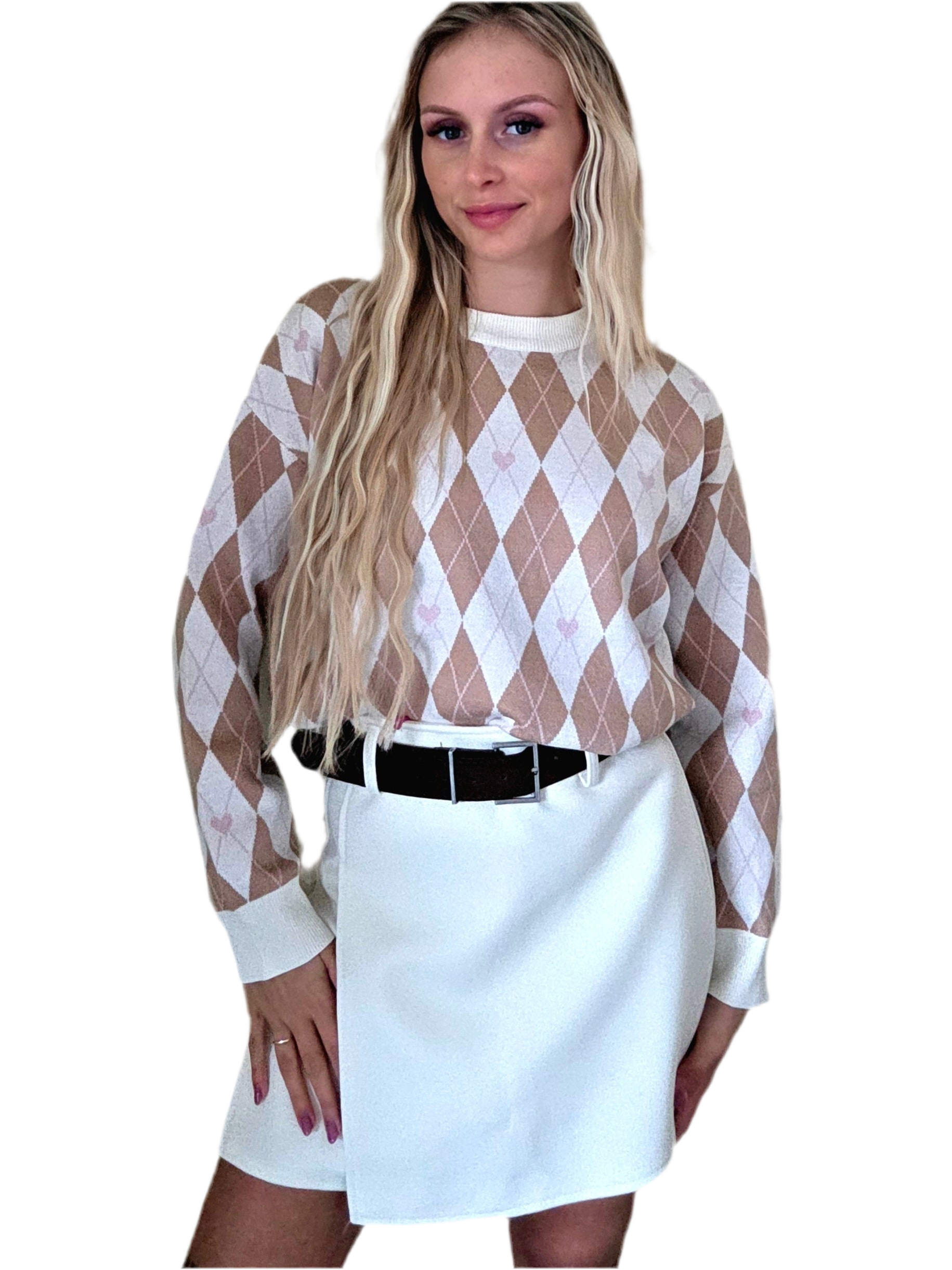 Lovika broekrok + riem - Creme