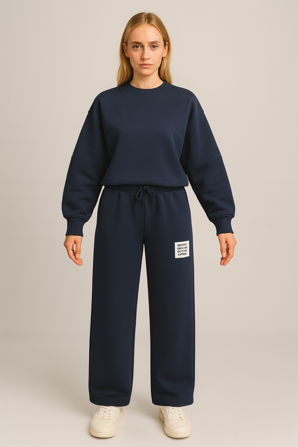 Patch sets sweater