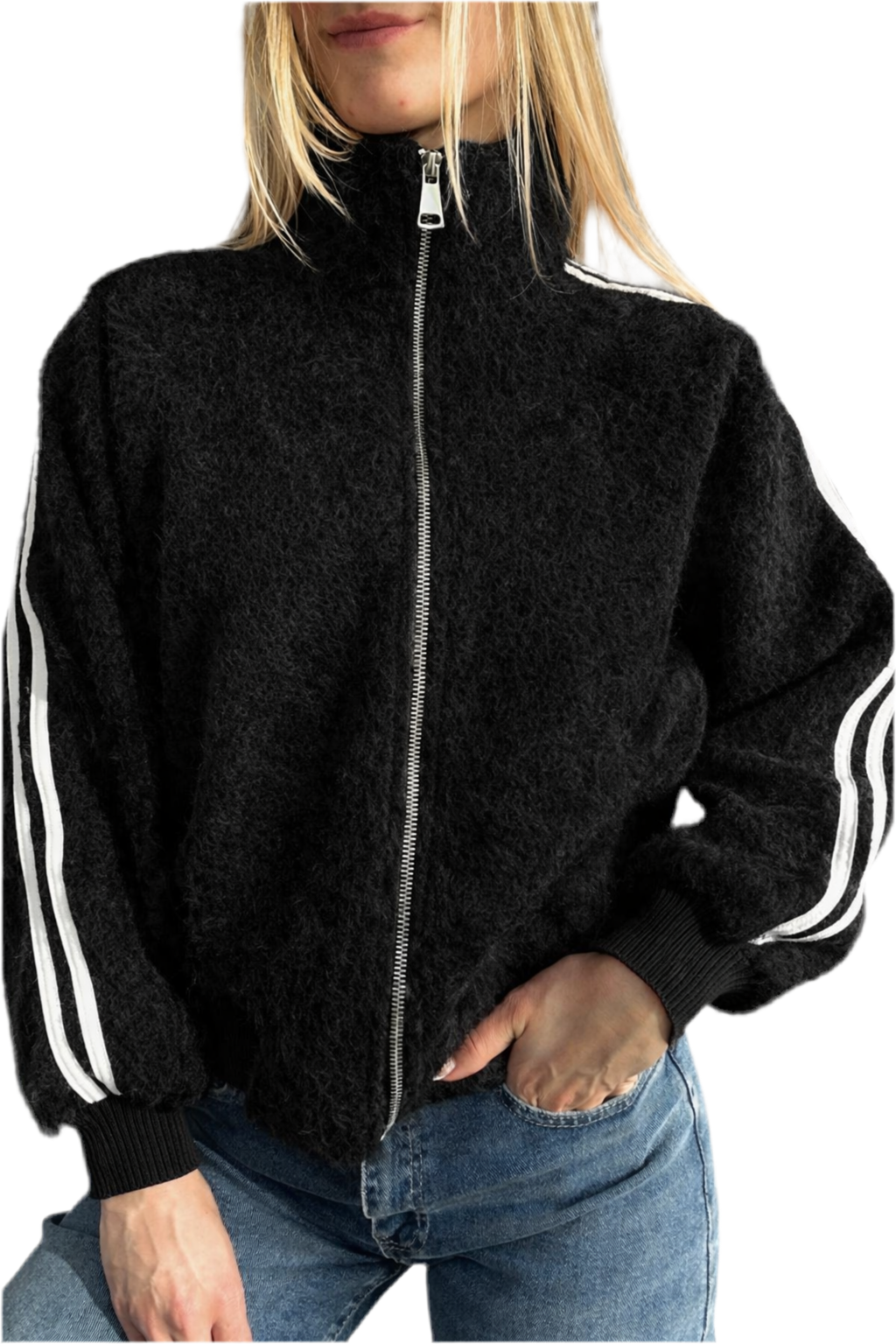 Julie’s Teddybomber Jack - Zwart