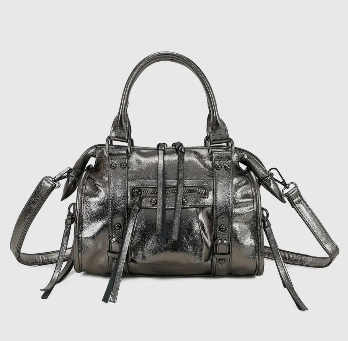 Sally bag Medium - Zilver Glim