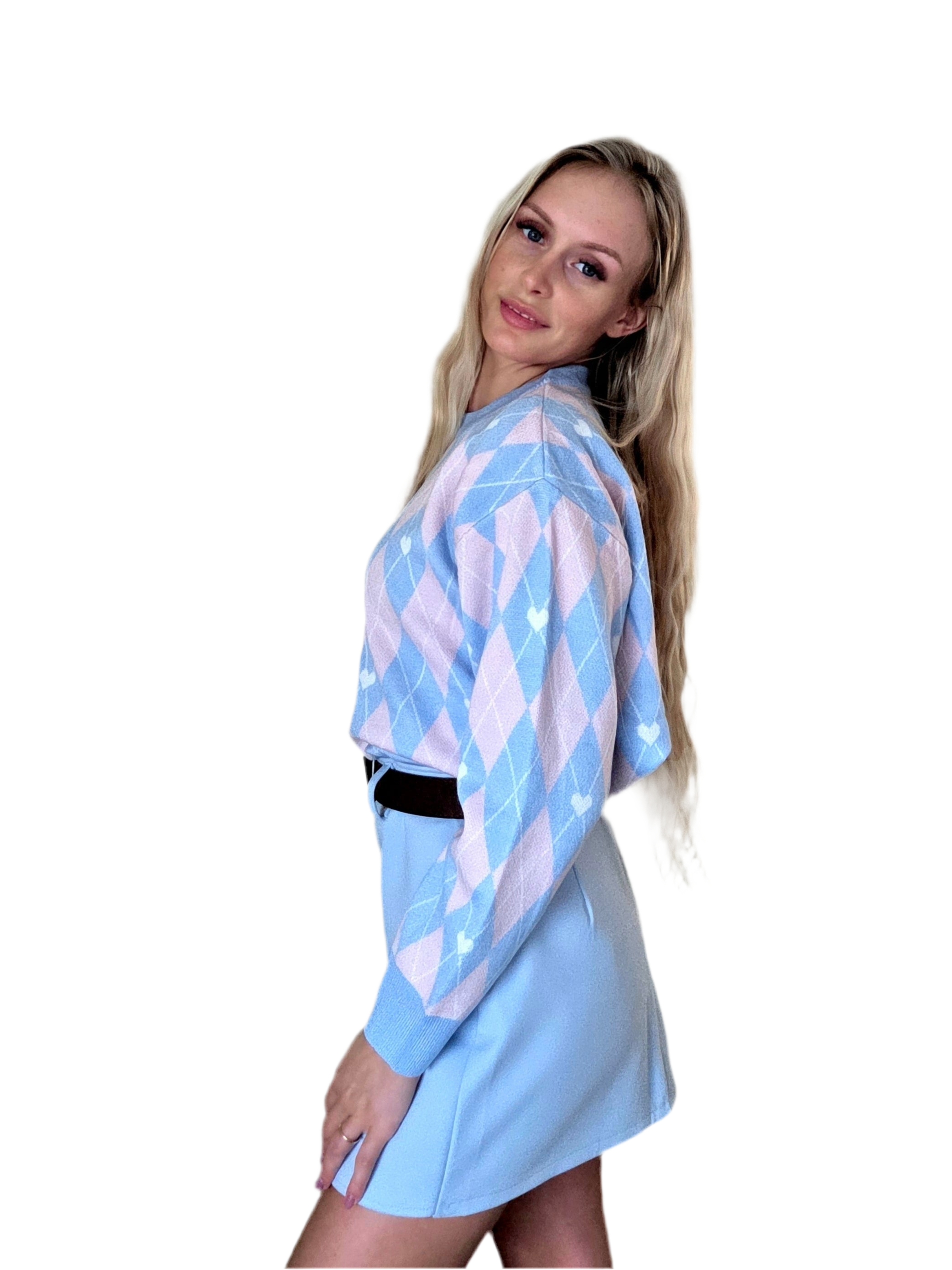 Lovika broekrok +riem - blauw