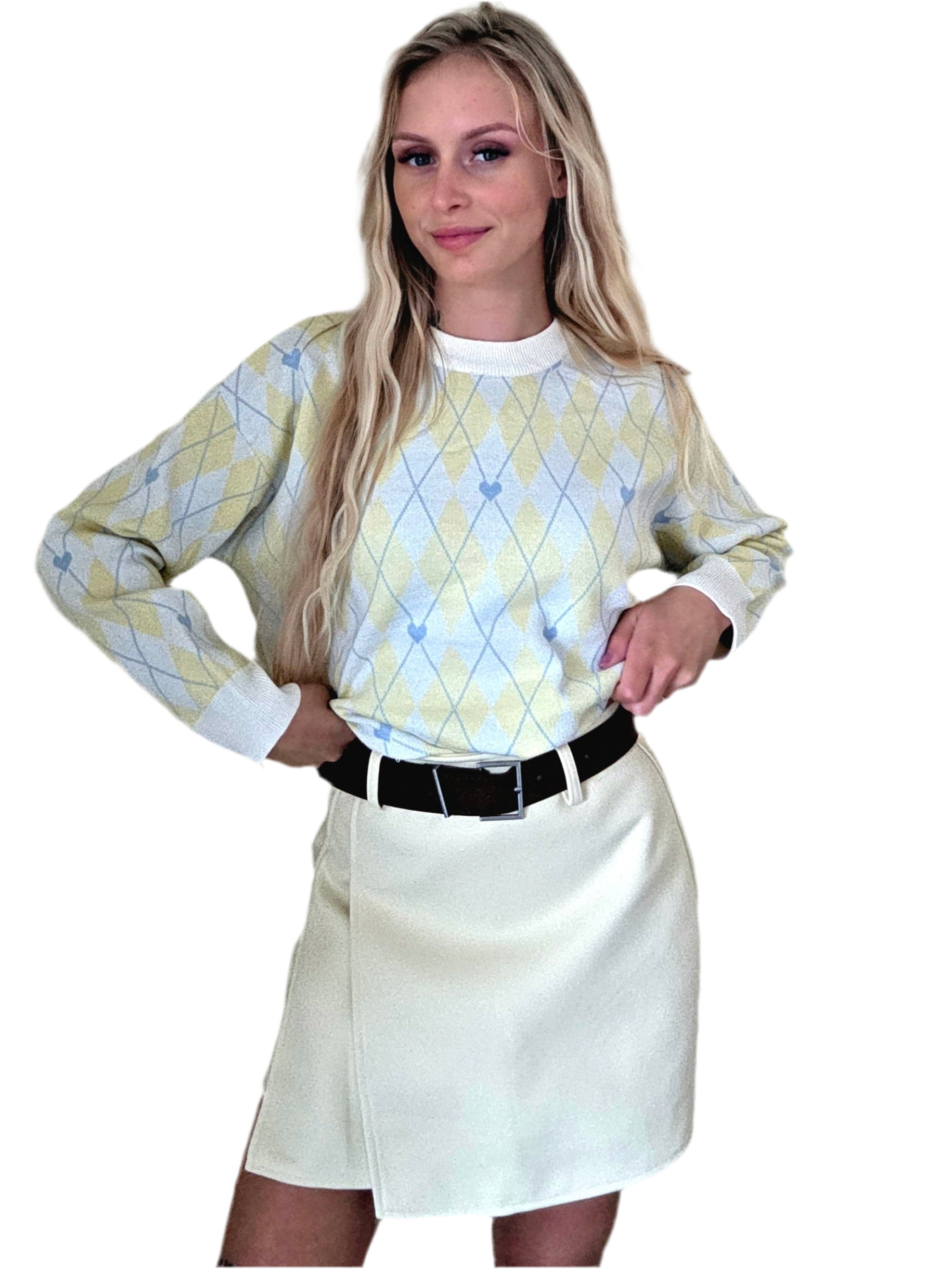 Lovika broekrok+ riem -geel