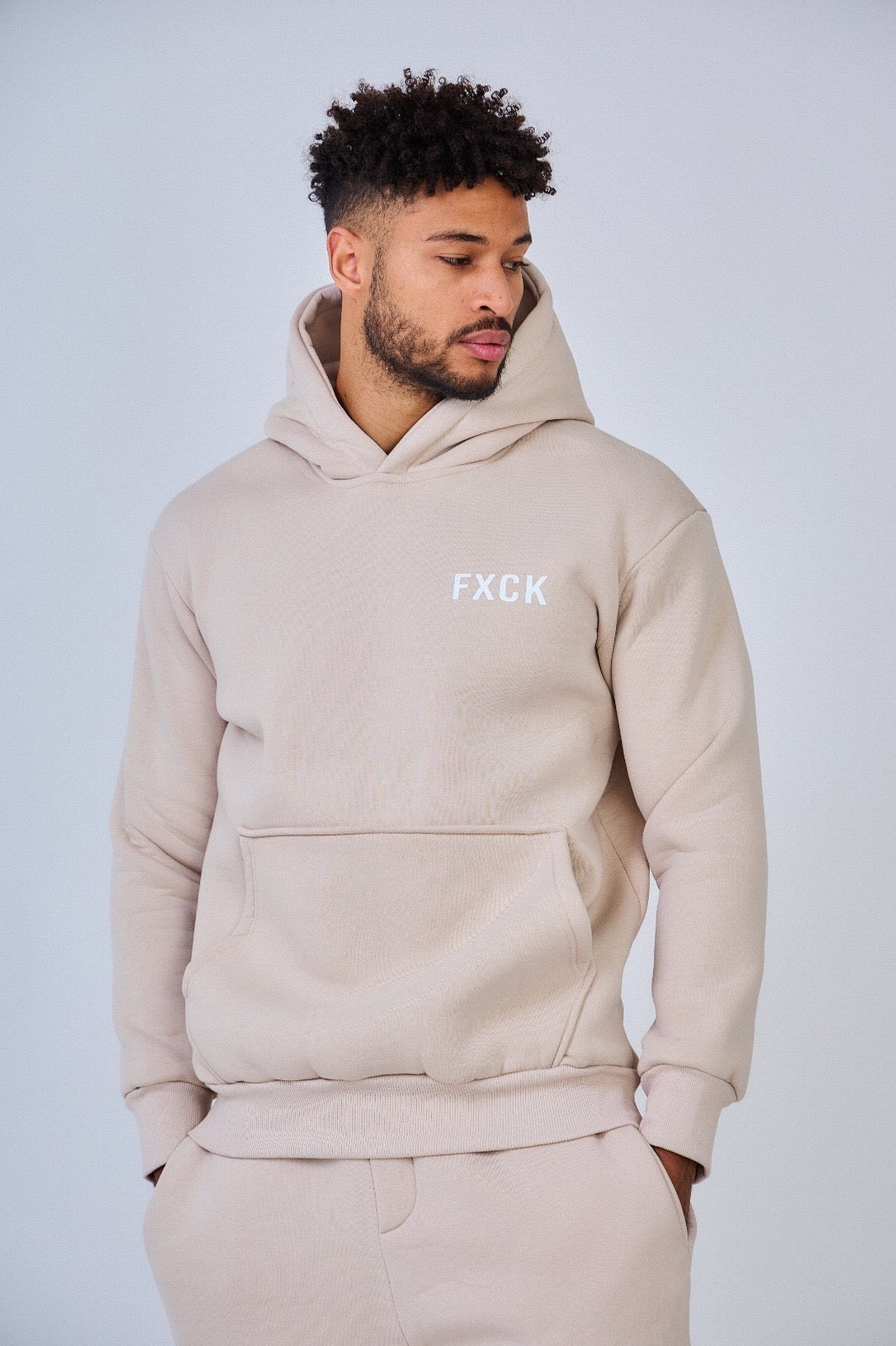 Fxck trui beige