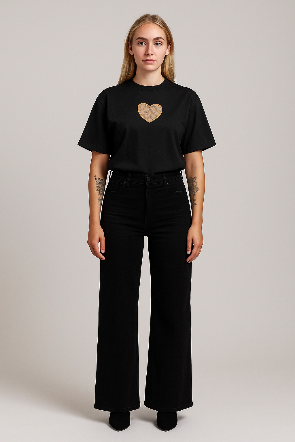Wide leg black