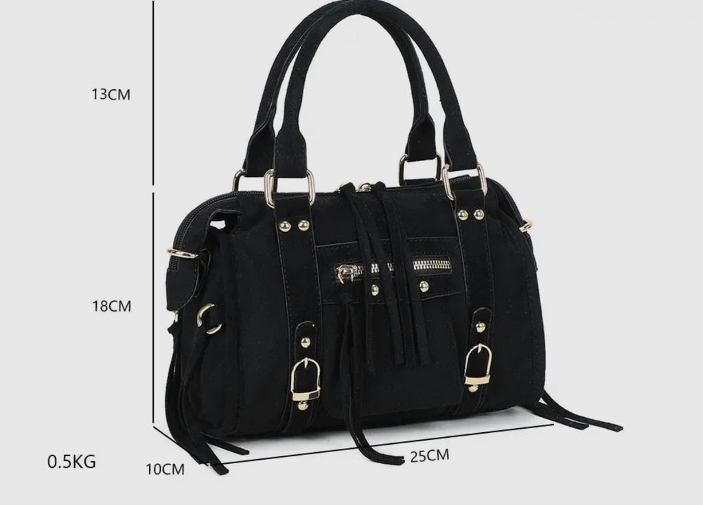 Sally Bag -  Medium Suede Coffee
