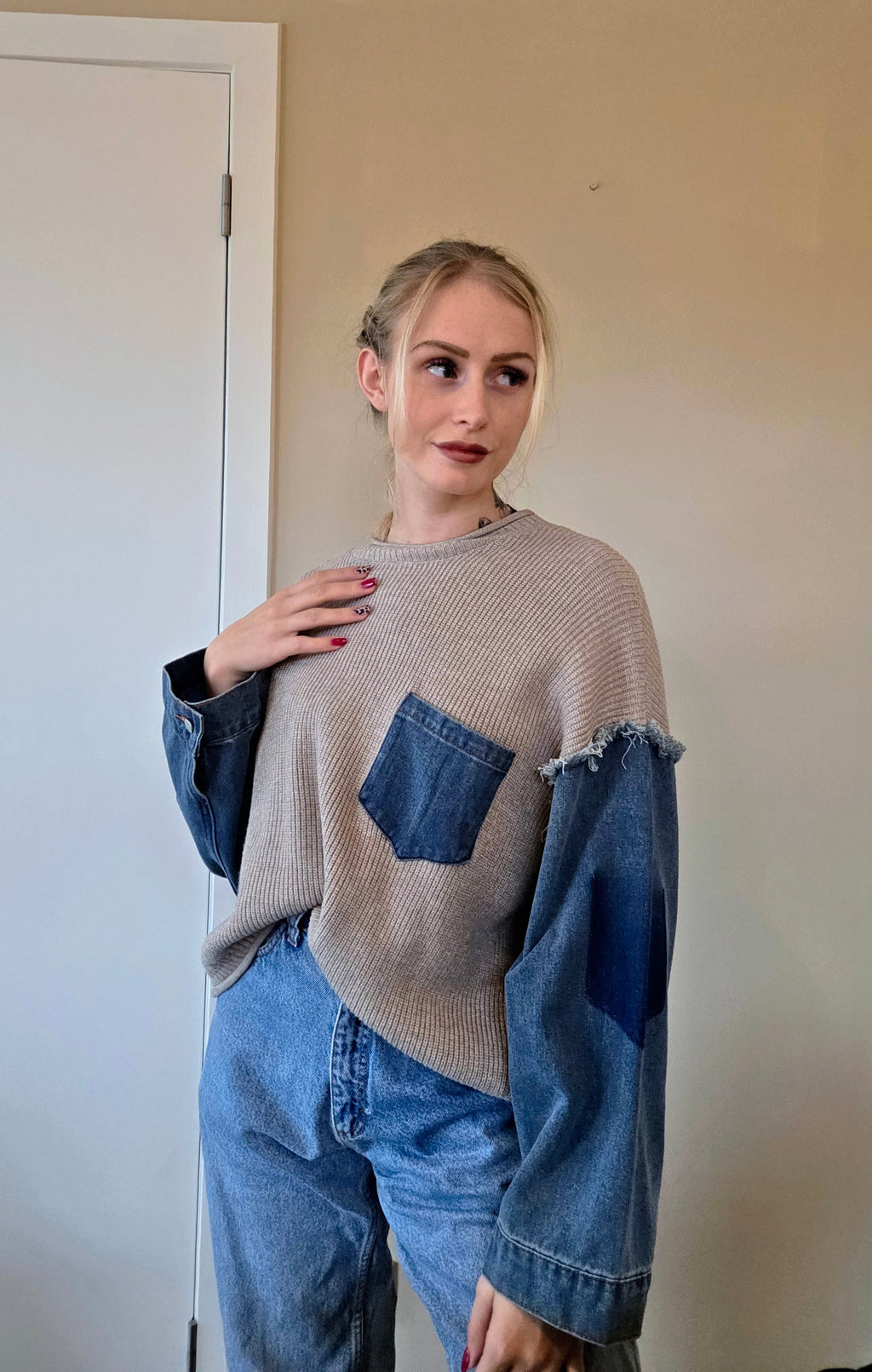 Oversized Jeans Trui