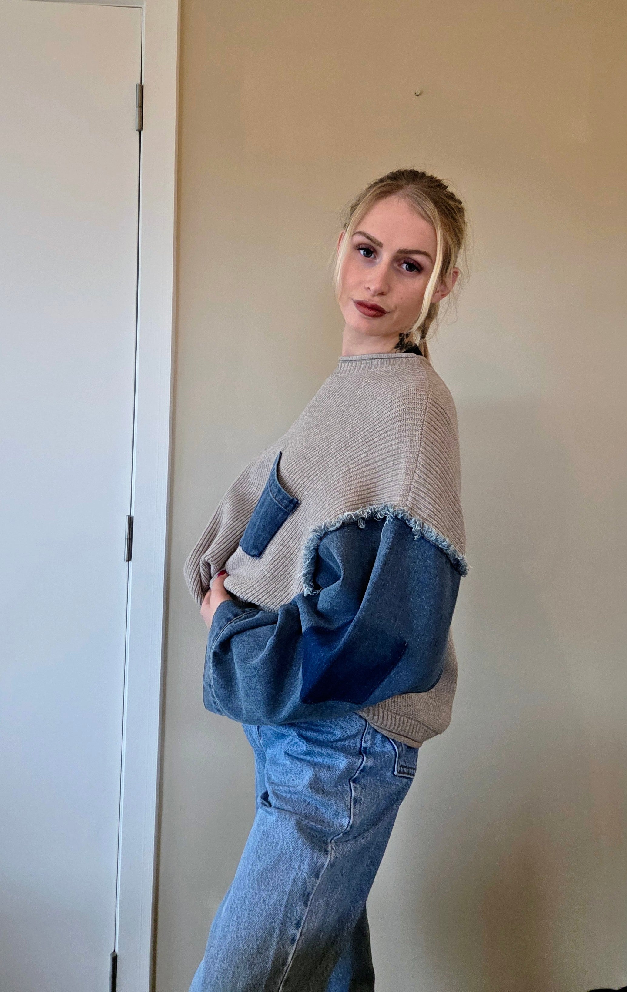 Oversized Jeans Trui